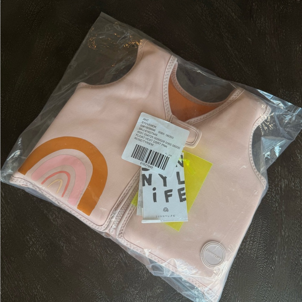 Sunnylife Pink and Orange Life Jacket Swimwear